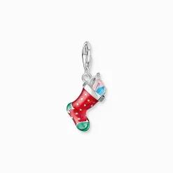 Discount Pendentif Chaussettes de Noël Charm argent Femme Charms|Charms