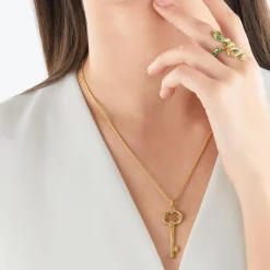 New Pendentif clé or Femme Pendentifs