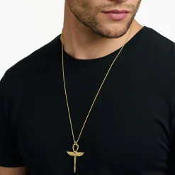 Hot Pendentif croix de vie égyptienne or Femme Pendentifs|Pendentifs