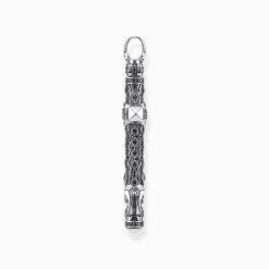 Outlet Pendentif croix pierres noires argent Femme Pendentifs|Pendentifs