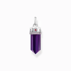Flash Sale Pendentif de forme hexagonale imitation améthyste argent Femme Pendentifs|Argent 925