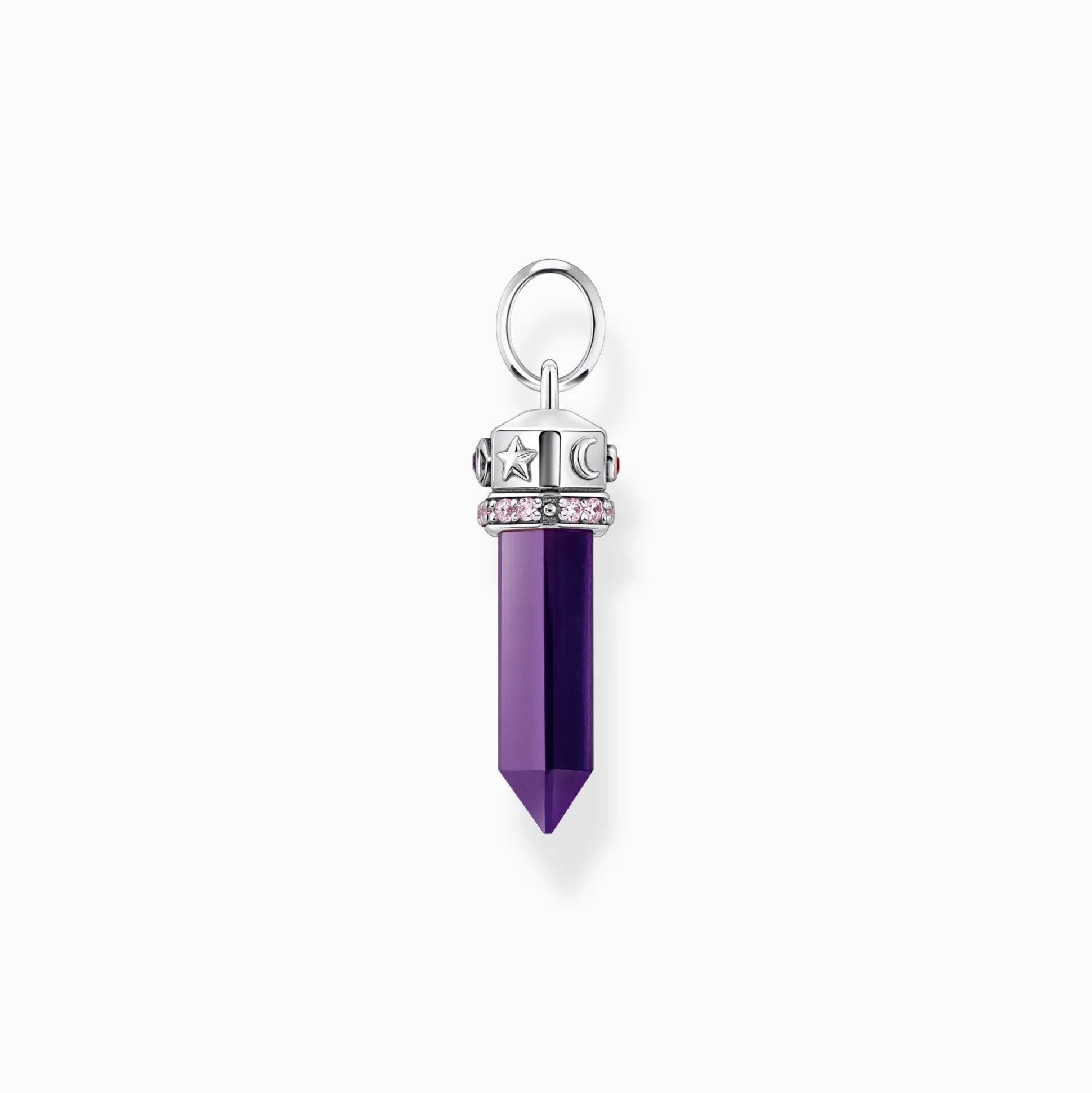 Flash Sale Pendentif de forme hexagonale imitation améthyste argent Femme Pendentifs|Argent 925