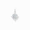 Best Pendentif en argent avec pierres blanches Femme Pendentifs|Argent 925