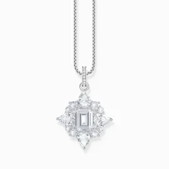 Best Pendentif en argent avec pierres blanches Femme Pendentifs|Argent 925