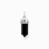 Sale Pendentif hexagone onyx argent noirci Femme Pendentifs|Argent 925