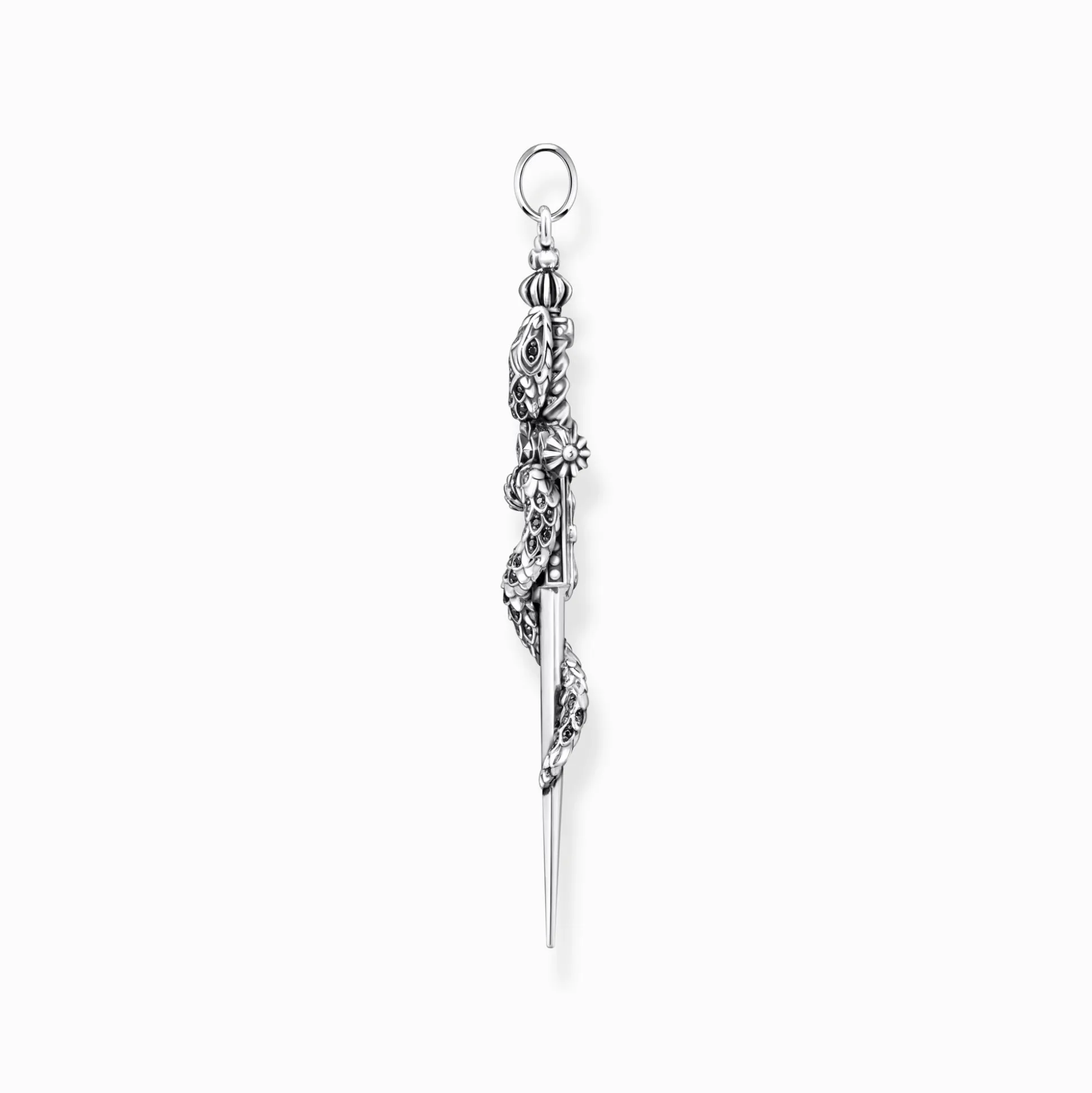 Outlet Pendentif noirci épée avec serpent Femme Pendentifs|Pendentifs
