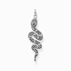 Shop Pendentif noirci serpent Femme Pendentifs|Pendentifs
