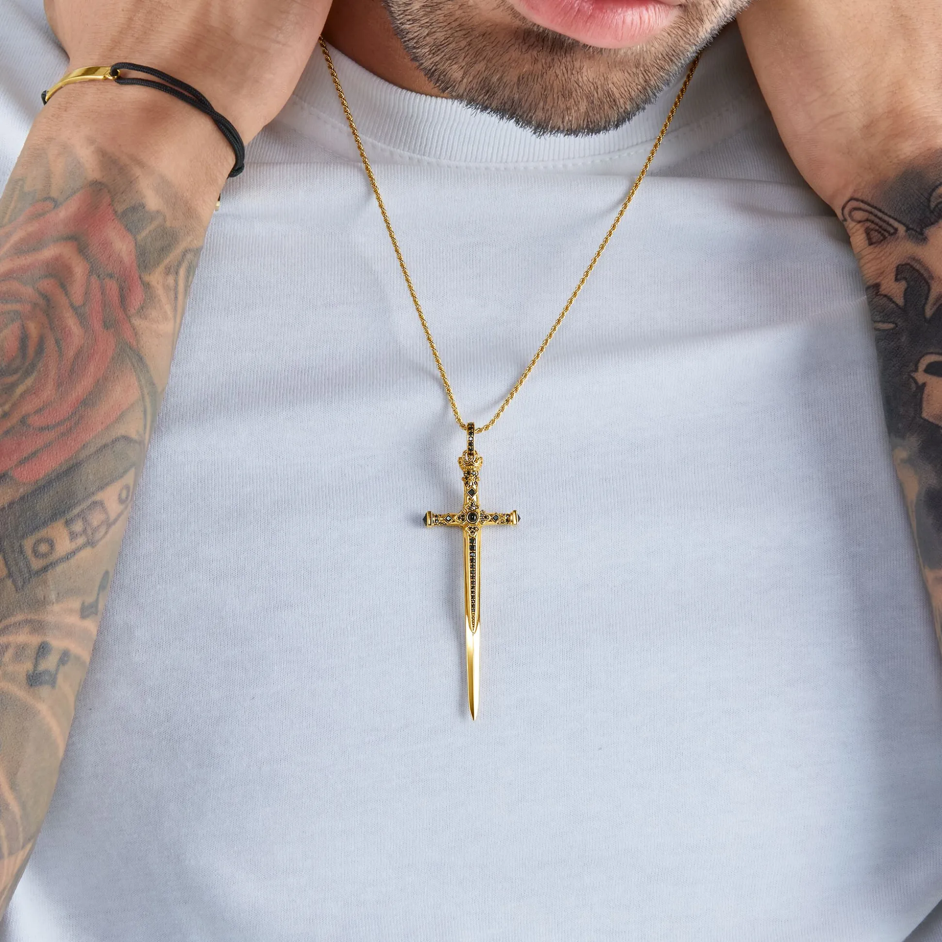Outlet Pendentif épée or Femme Pendentifs|Pendentifs
