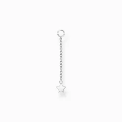 Fashion Pendentif pour boucle d'oreille unique étoile argent Femme Créoles
