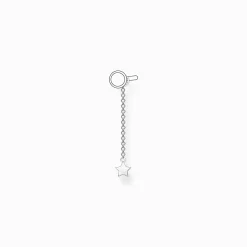 Fashion Pendentif pour boucle d'oreille unique étoile argent Femme Créoles
