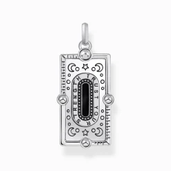 Outlet Pendentif serpent émail à froid noir argent Femme Pendentifs