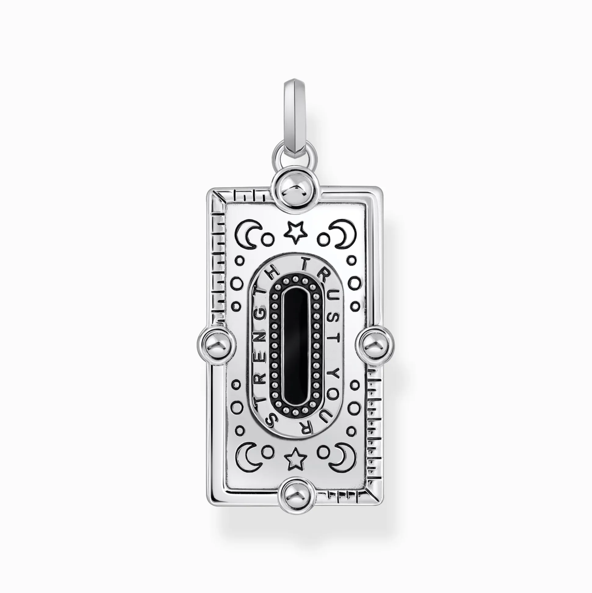 Outlet Pendentif serpent émail à froid noir argent Femme Pendentifs