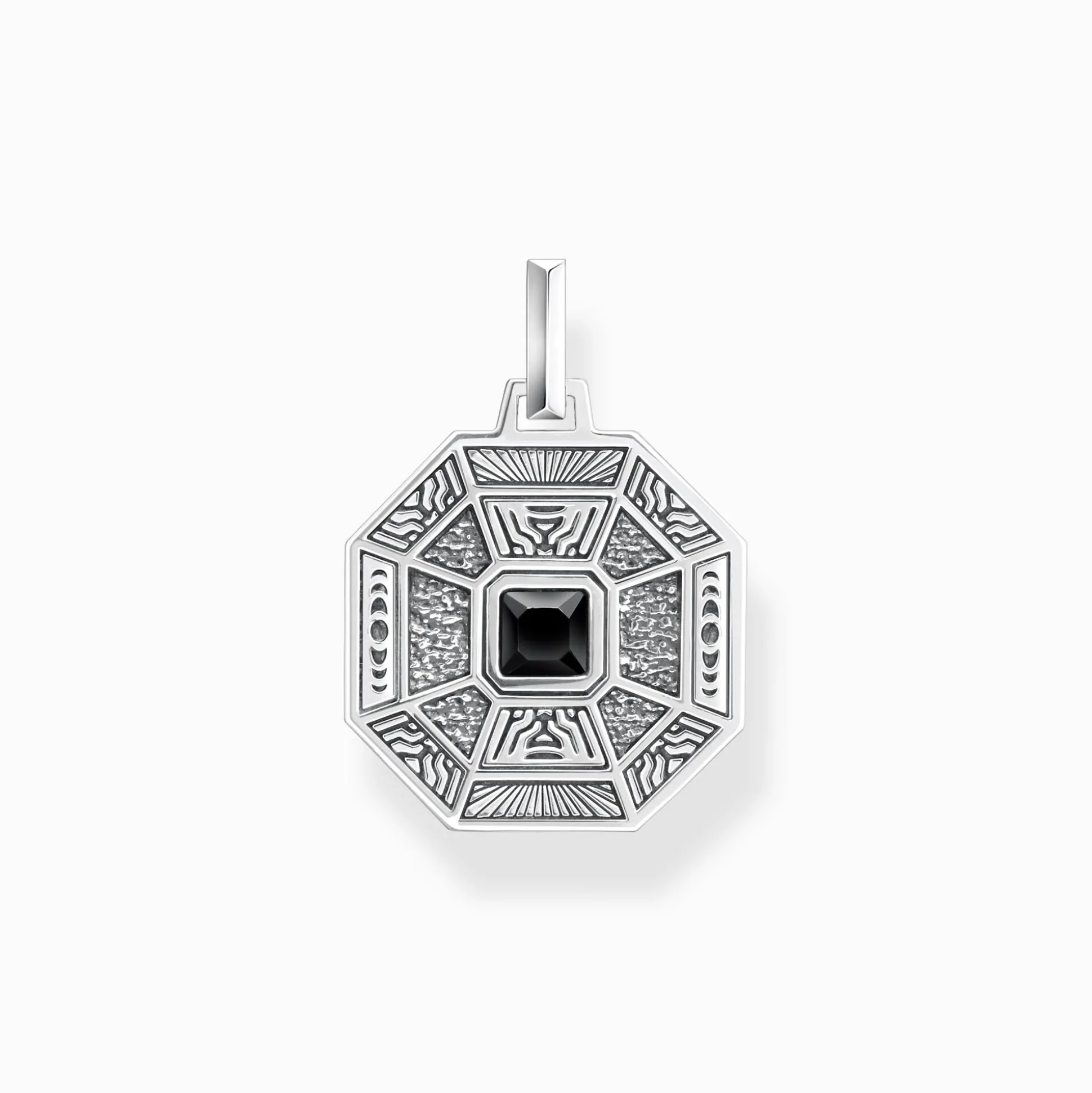 Outlet Pendentif talisman avec noires onyx argent Femme Pendentifs|Pendentifs
