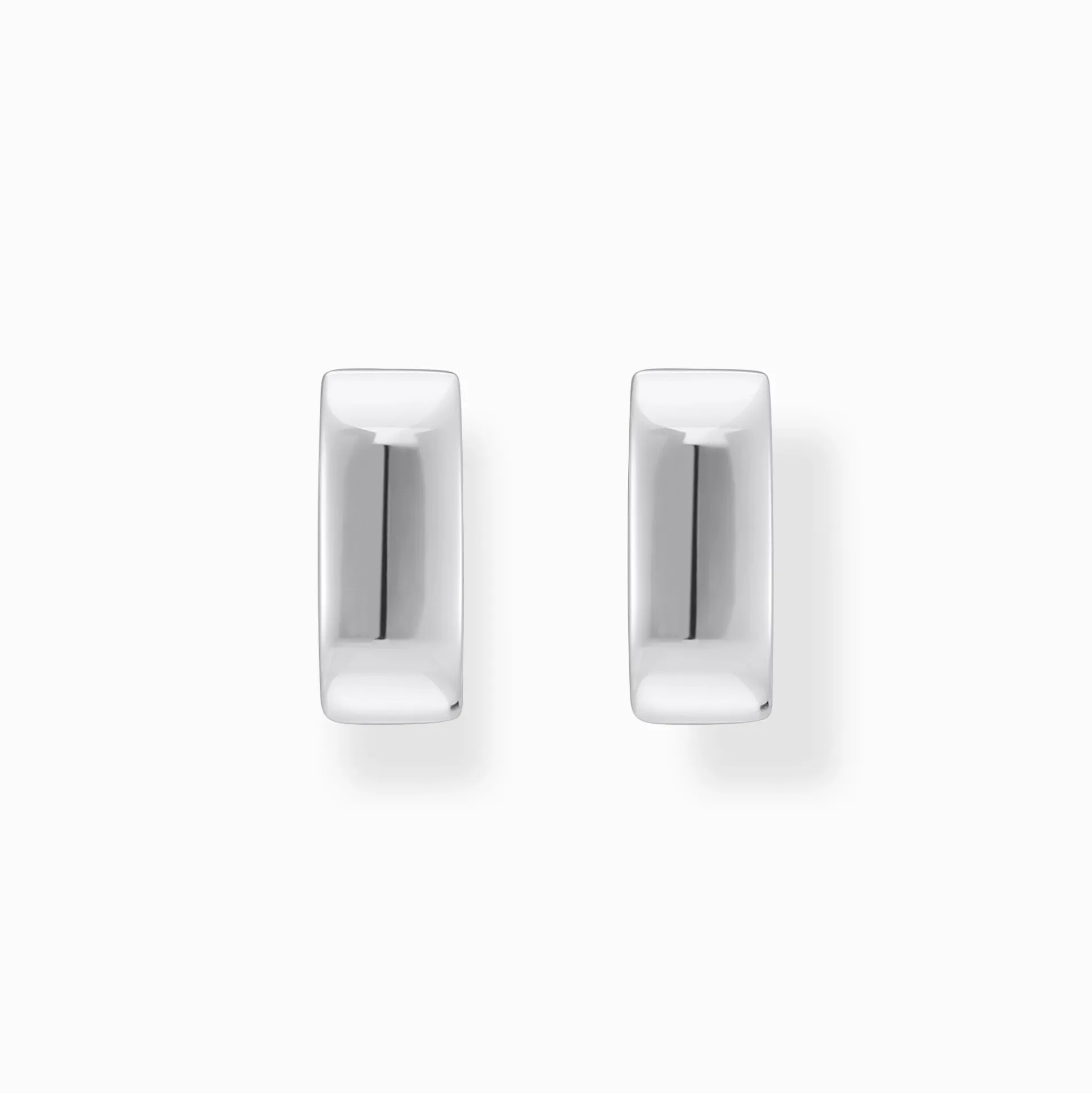 Best Sale Petites boucles d'oreilles en argent de forme angulaire Femme Créoles|Argent 925