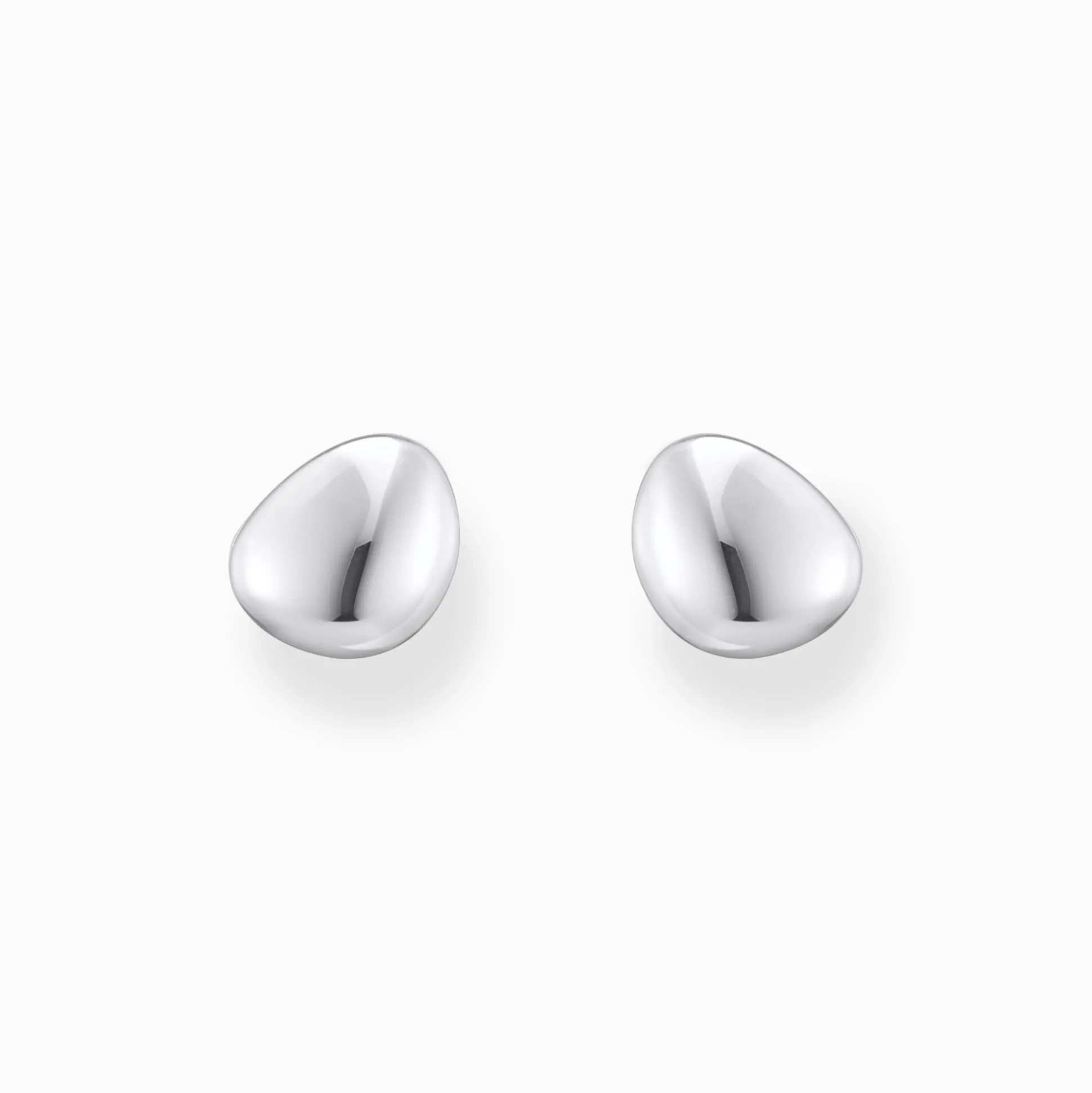 Flash Sale Petits clous d'oreilles en argent de forme organique Femme Clous D'oreilles|Argent 925