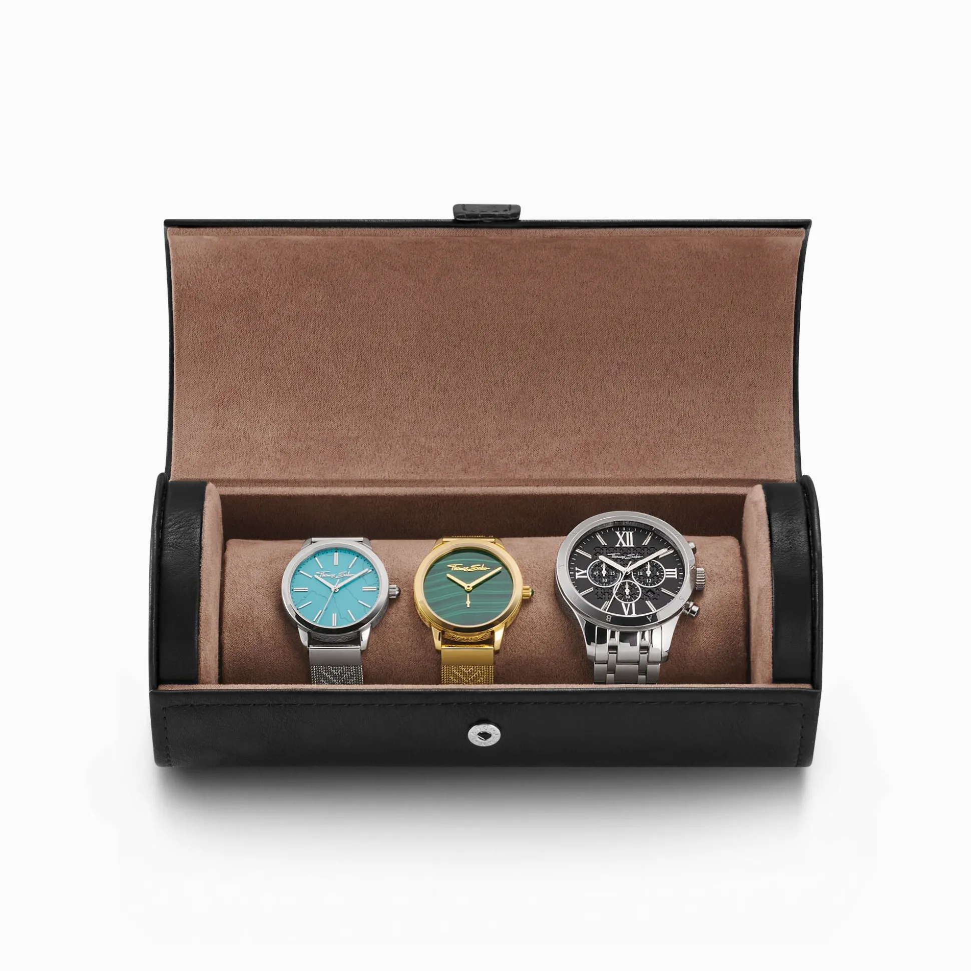 Hot Rouleau de montre pour 3 montres Rangement