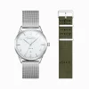 Online Set Code TS montre blanche et bracelet kaki Femme Montres|Montres Pour Femmes