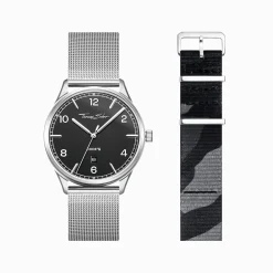 Store Set Code TS montre noir et bracelet camouflage Femme Montres|Montres Pour Femmes