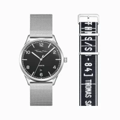 Shop Set Code TS montre noire et bracelet noir urbain Femme Montres|Montres Pour Femmes
