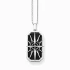Best Sale Set de bijoux chaîne boussole noir et argent noirci Femme Chaînes & Colliers|Chaînes & Colliers