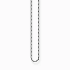 Best Sale Set de bijoux chaîne boussole noir et argent noirci Femme Chaînes & Colliers|Chaînes & Colliers